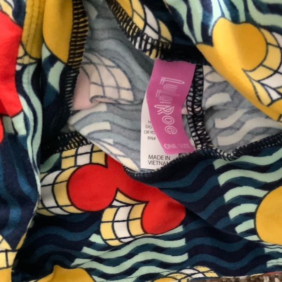 LuLaRoe Mickey Leggings One Size - Picture 3 of 3